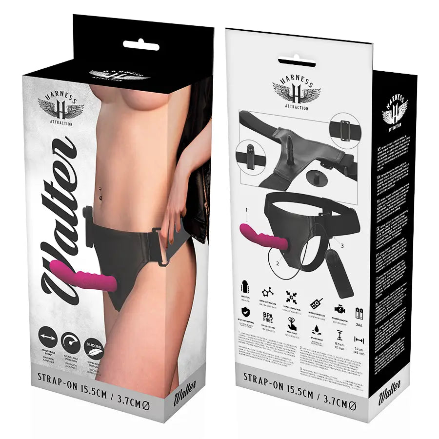 Harness attraction - arnés walter con vibración 15.5 cm -o-