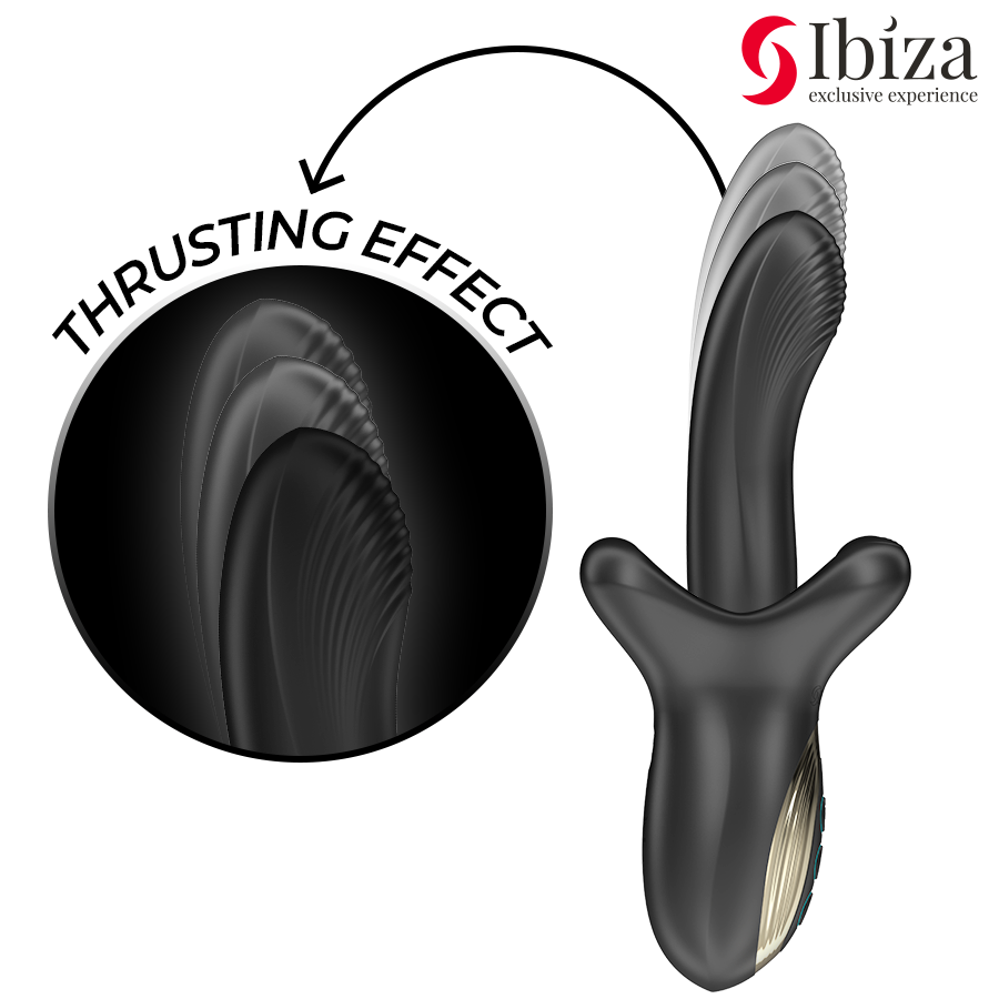Ibiza - potente vibrador efecto thrusting y biting