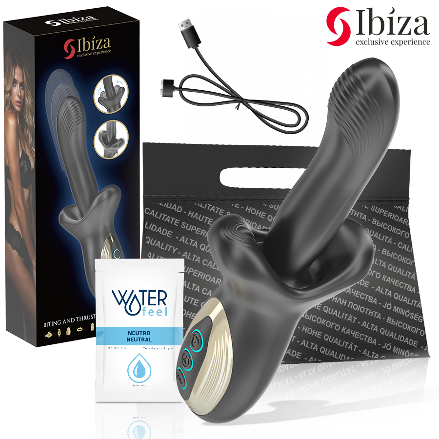 Ibiza - potente vibrador efecto thrusting y biting