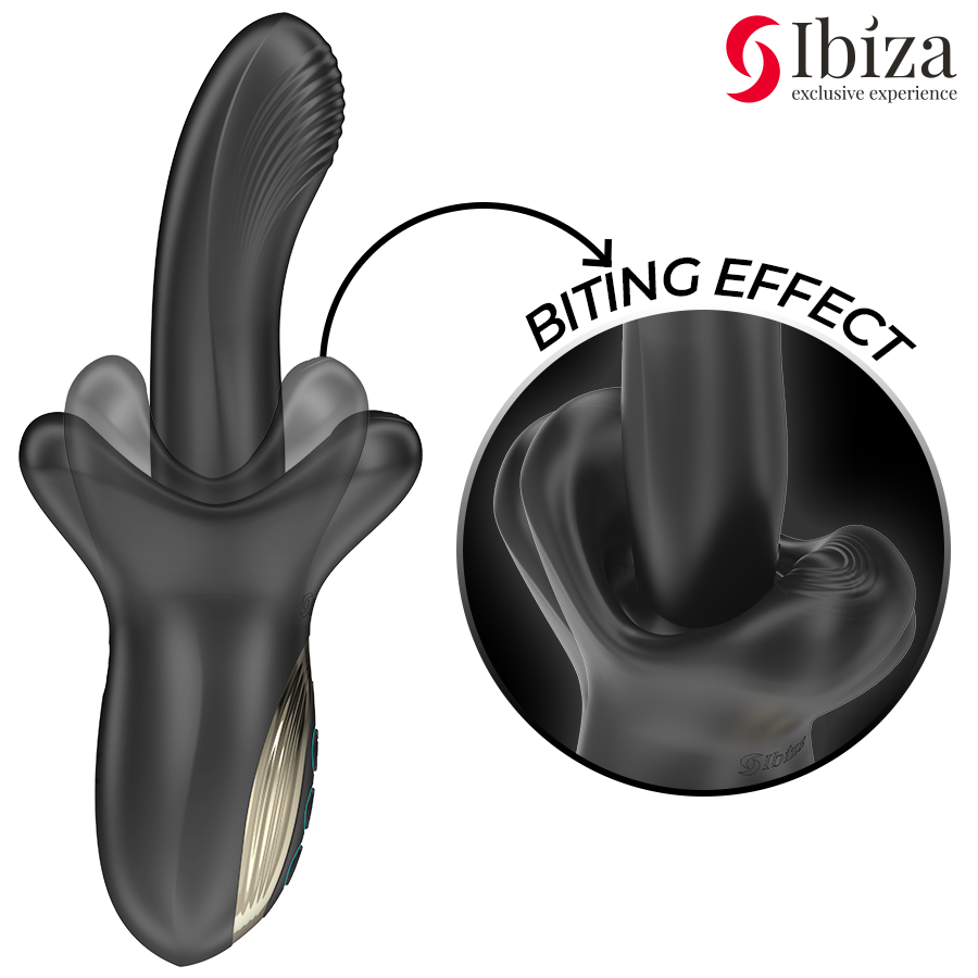 Ibiza - potente vibrador efecto thrusting y biting