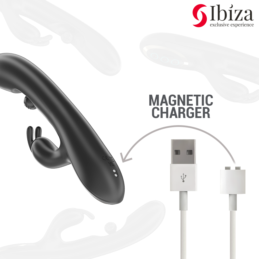 Ibiza - potente vibrador rabbit con perla rolling
