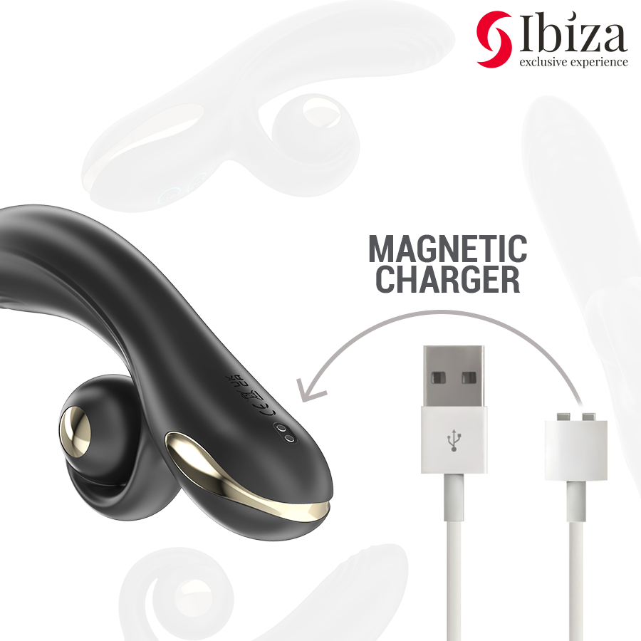 Ibiza - vibrador twister con estimulador curve