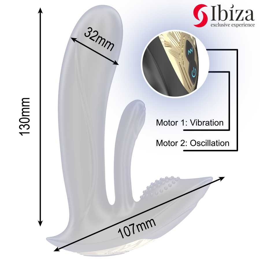 Ibiza - vibrador wearable con estimulación punto-g
