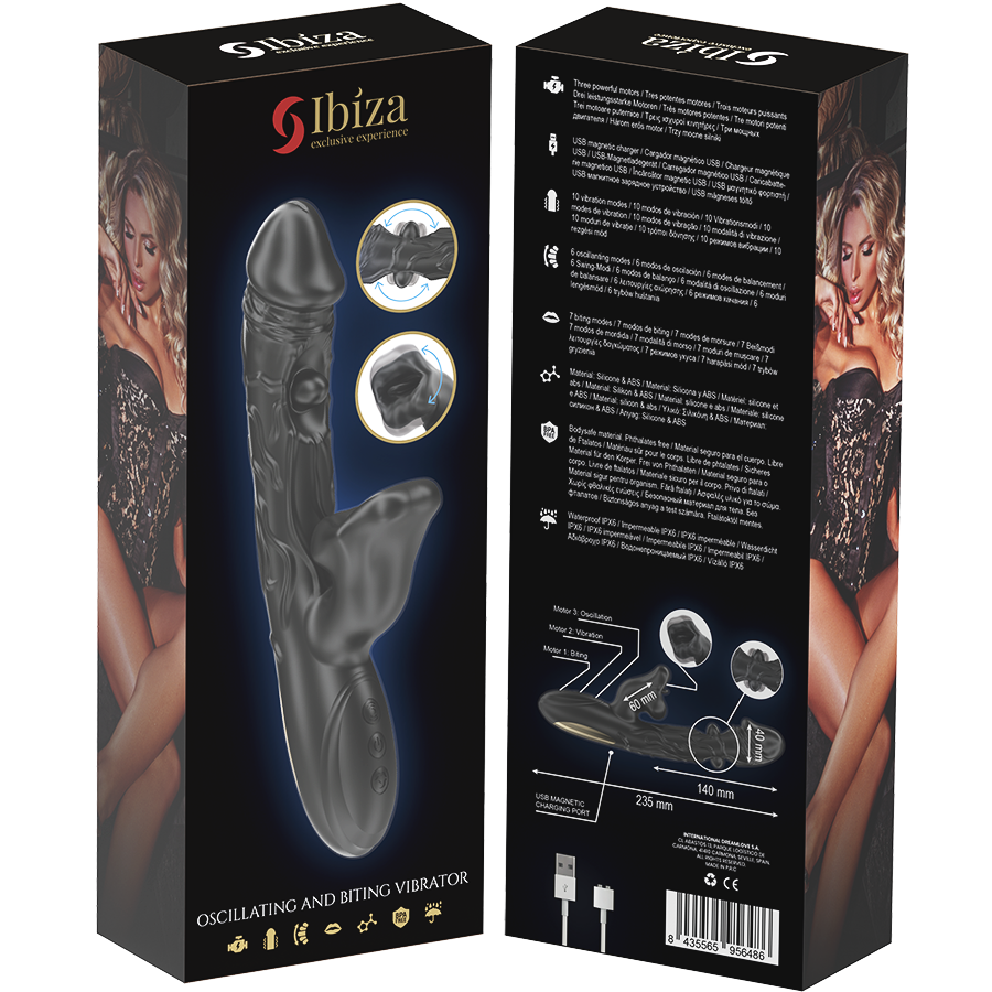 Ibiza - vibrador y estimulador de clítoris con efecto