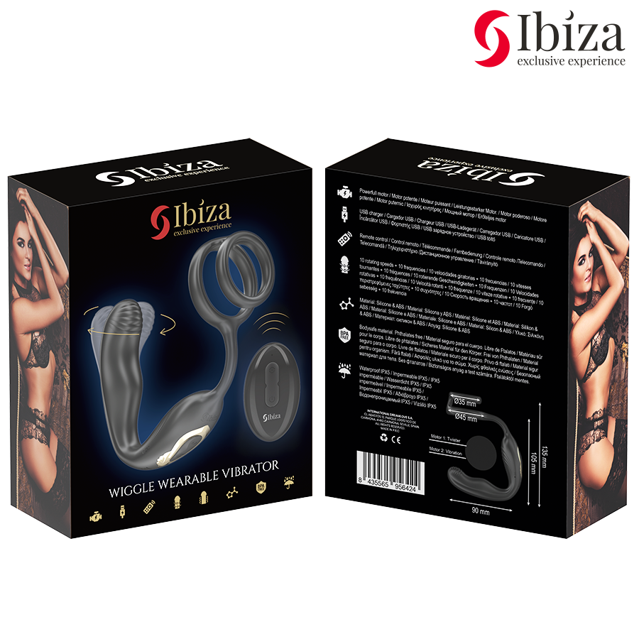 Ibiza - wiggle plug anal rotador control remoto