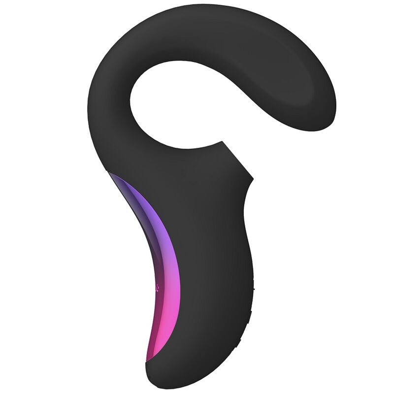 LELO - ENIGMA DOBLE ESTIMULACIÓN SUCCION MASAJEADOR NEGRO - OMerotics