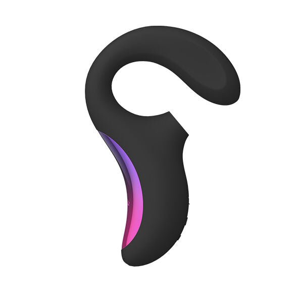 LELO - ENIGMA DOBLE ESTIMULACIÓN SUCCION MASAJEADOR NEGRO - OMerotics