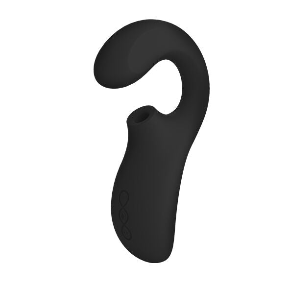 LELO - ENIGMA DOBLE ESTIMULACIÓN SUCCION MASAJEADOR NEGRO - OMerotics