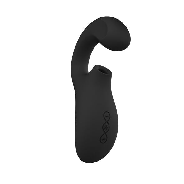 LELO - ENIGMA DOBLE ESTIMULACIÓN SUCCION MASAJEADOR NEGRO - OMerotics