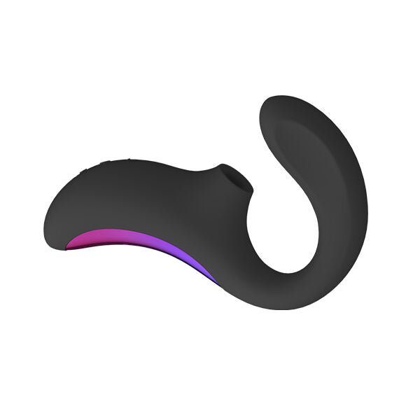 LELO - ENIGMA DOBLE ESTIMULACIÓN SUCCION MASAJEADOR NEGRO - OMerotics
