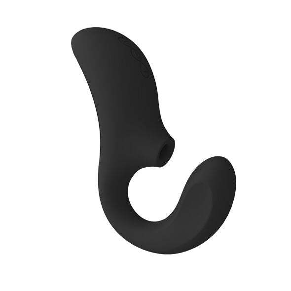 LELO - ENIGMA DOBLE ESTIMULACIÓN SUCCION MASAJEADOR NEGRO - OMerotics