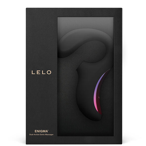 LELO - ENIGMA DOBLE ESTIMULACIÓN SUCCION MASAJEADOR NEGRO - OMerotics