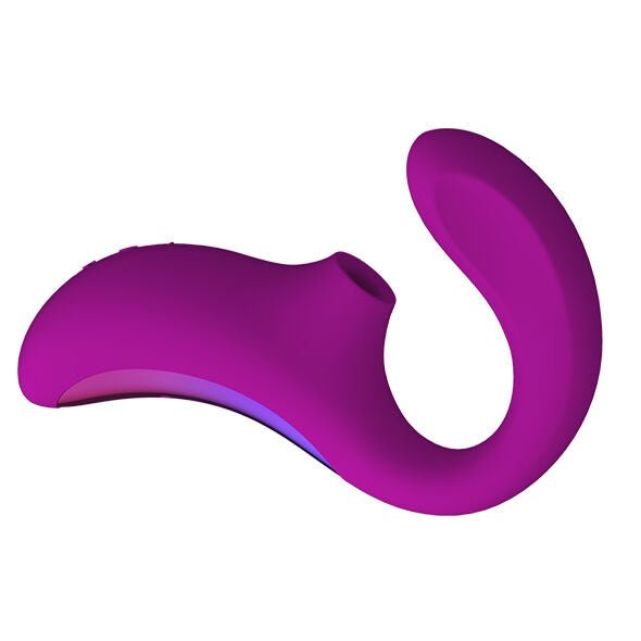 LELO - ENIGMA DOBLE ESTIMULACIÓN SUCCION MASAJEADOR MORADO - OMerotics