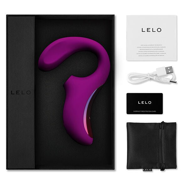 LELO - ENIGMA DOBLE ESTIMULACIÓN SUCCION MASAJEADOR MORADO - OMerotics