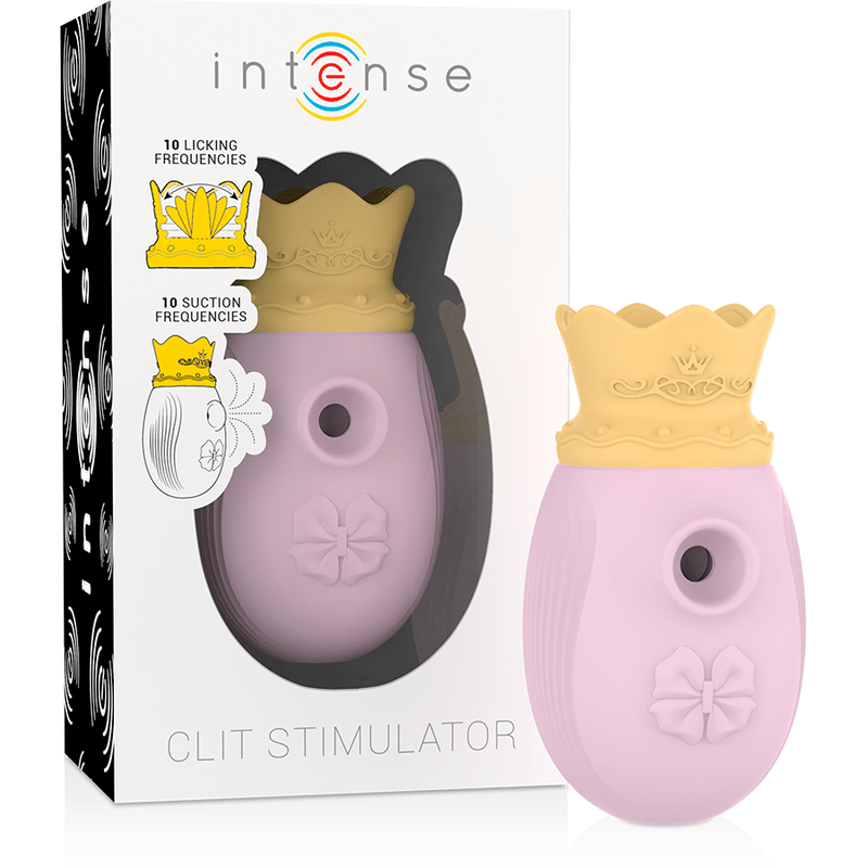 INTENSE - ESTIMULADOR CLÍTORIS 10 MODOS DE SUCCIÓN Y LICKING - ROSA - OMerotics