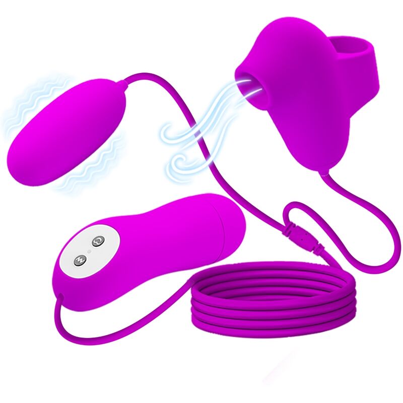 PRETTY LOVE - VIBRATOR AND SUCKER