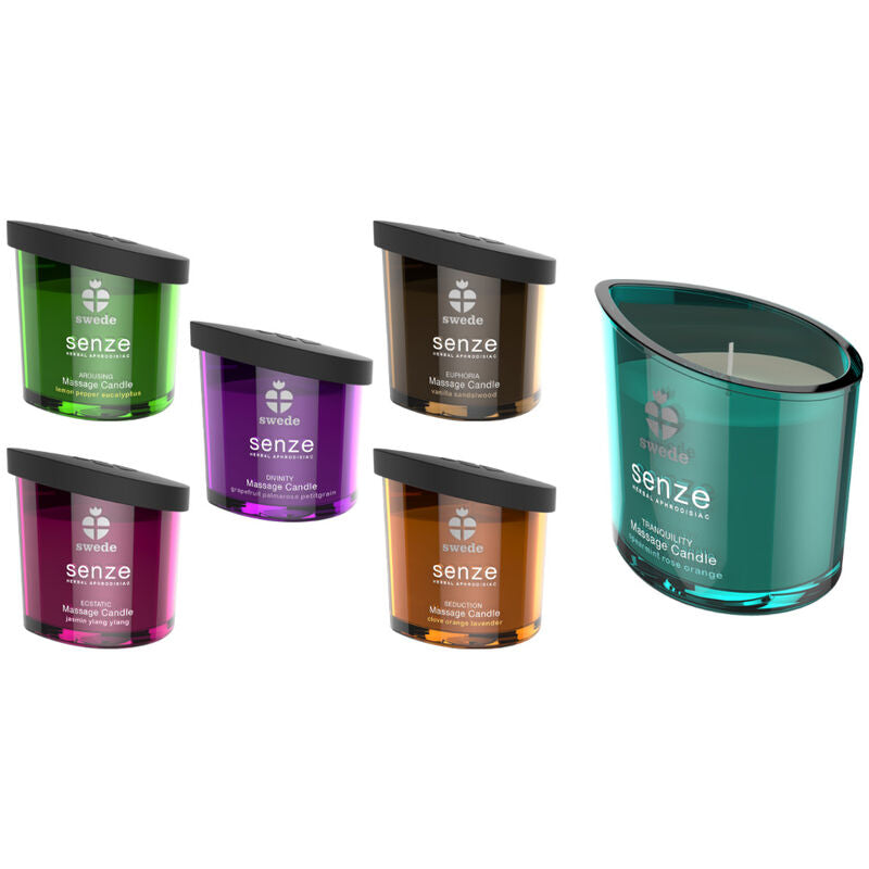 SWEDE - SENZE AROUSING MASSAGEKERZE - ZITRONE, PFEFFER, EUKALYPTUS