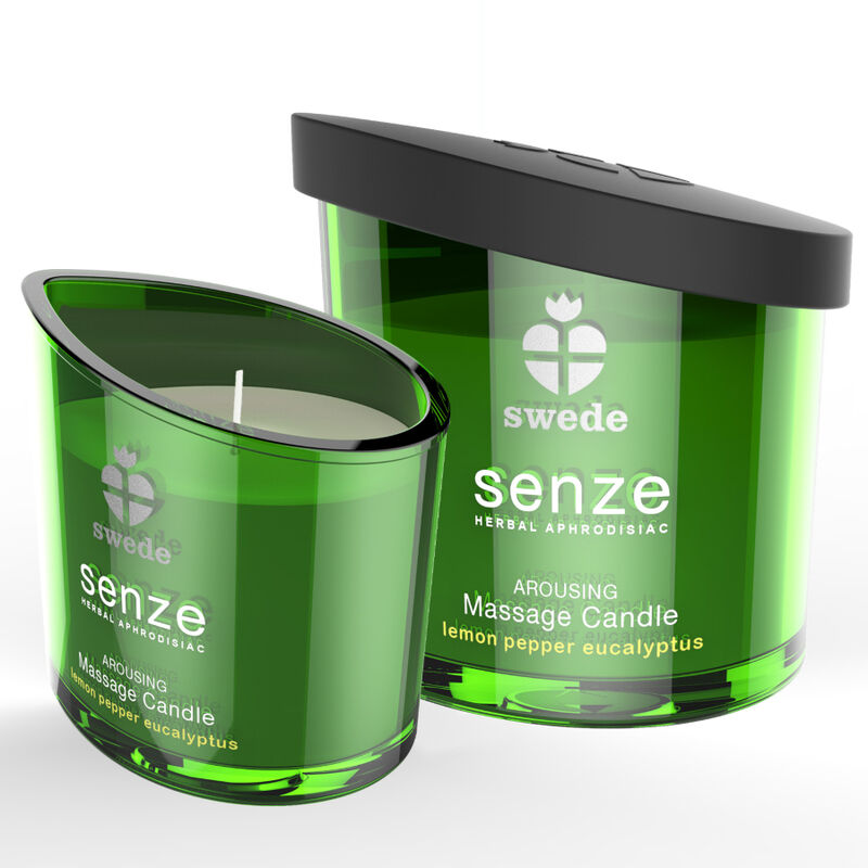 SWEDE - SENZE AROUSING MASSAGEKERZE - ZITRONE, PFEFFER, EUKALYPTUS