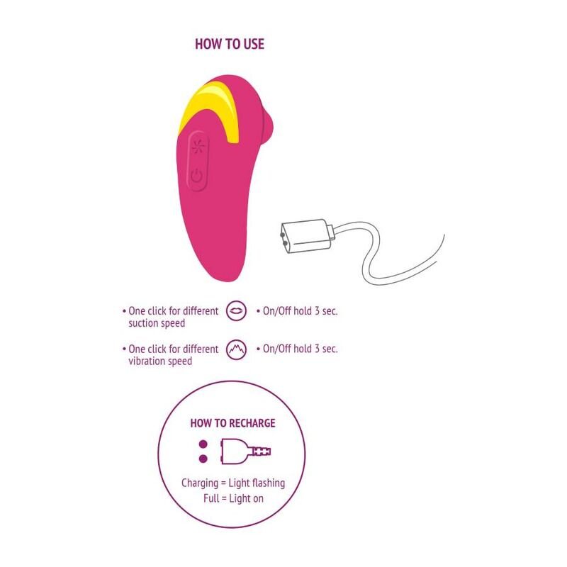 XOCOON - INFINITE LOVE ESTIMULADOR FUCSIA - OMerotics