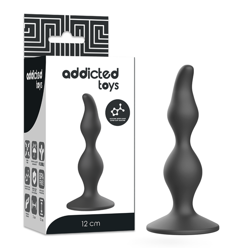ADDICTED TOYS - ANALPLUG 12 CM SCHWARZ