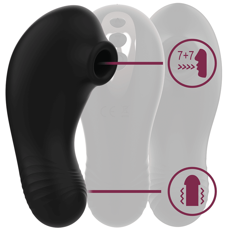 RITHUAL - SHUSHU PRO POCKET ESTIMULADOR CLITORIS 2 POTENTES MOTORES AZABACHE - OMerotics