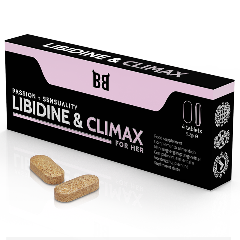 BLACK BULL - LIBIDO & CLIMAX INCREASE FEMALE LIBIDO 4 CAPSULES