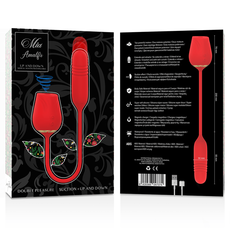 MIA - AMALFI DOBLE PLEASURE SUCCIONADOR + UP AND DOWN - OMerotics