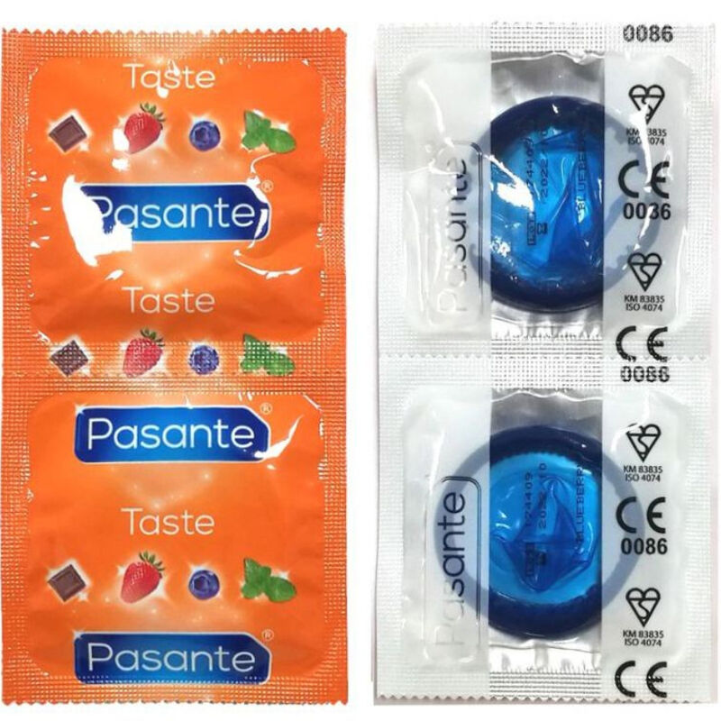 INTERN - BLUEBERRY FLAVORED CONDOM POUCH 144 UNITS