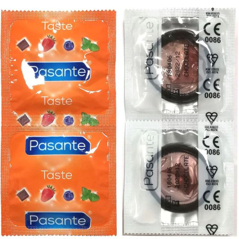PASANTE - KONDOM MIT SCHOKOLADENGESCHMACK BEUTEL 144 STÜCK