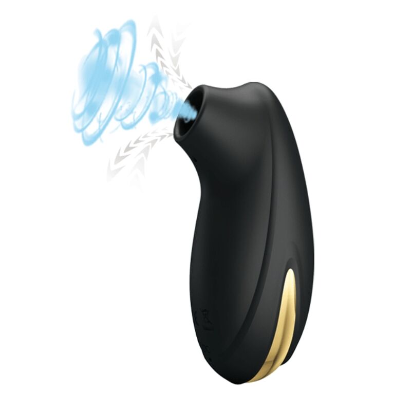 PRETTY LOVE - SUCCIONADOR-MASAJEADOR DE LUJO RECARGABLE NEGRO - OMerotics