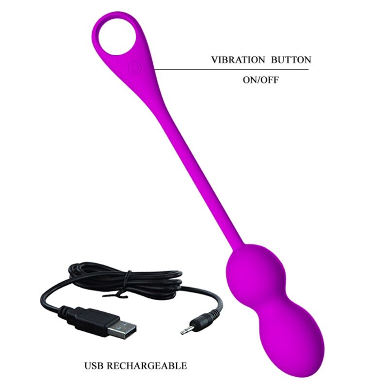 PRETTY LOVE - ELVIRA WIEDERAUFLADBARE VIBRATIONSPERLEN LILA