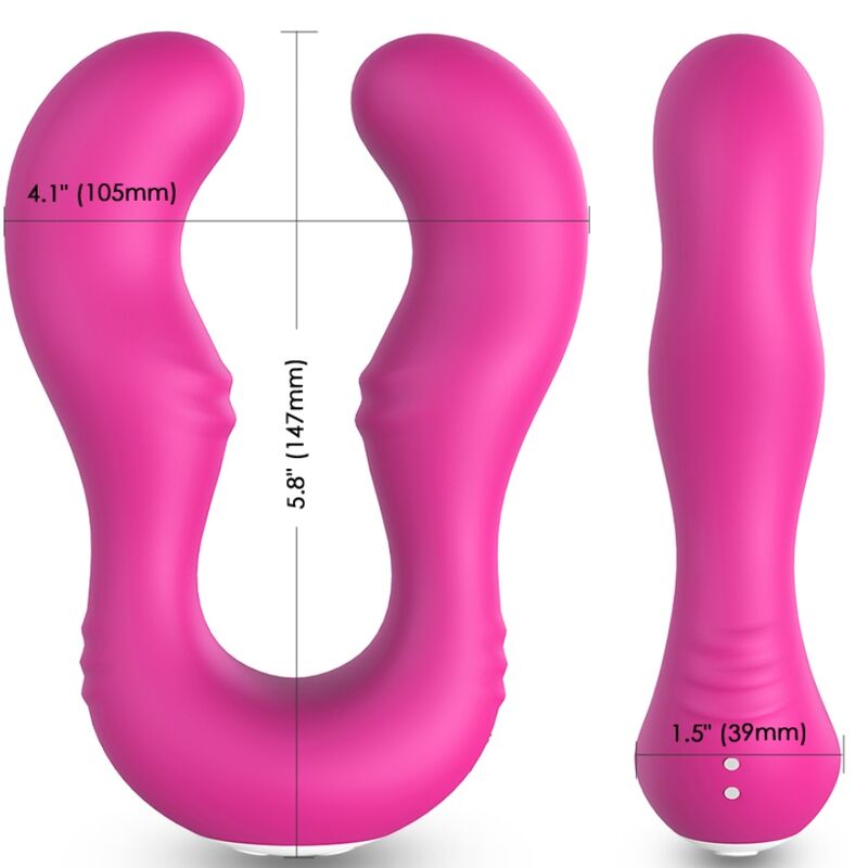 ARMONY - SERAPH VIBRADOR DOBLE CONTROL REMOTO FUCSIA - OMerotics