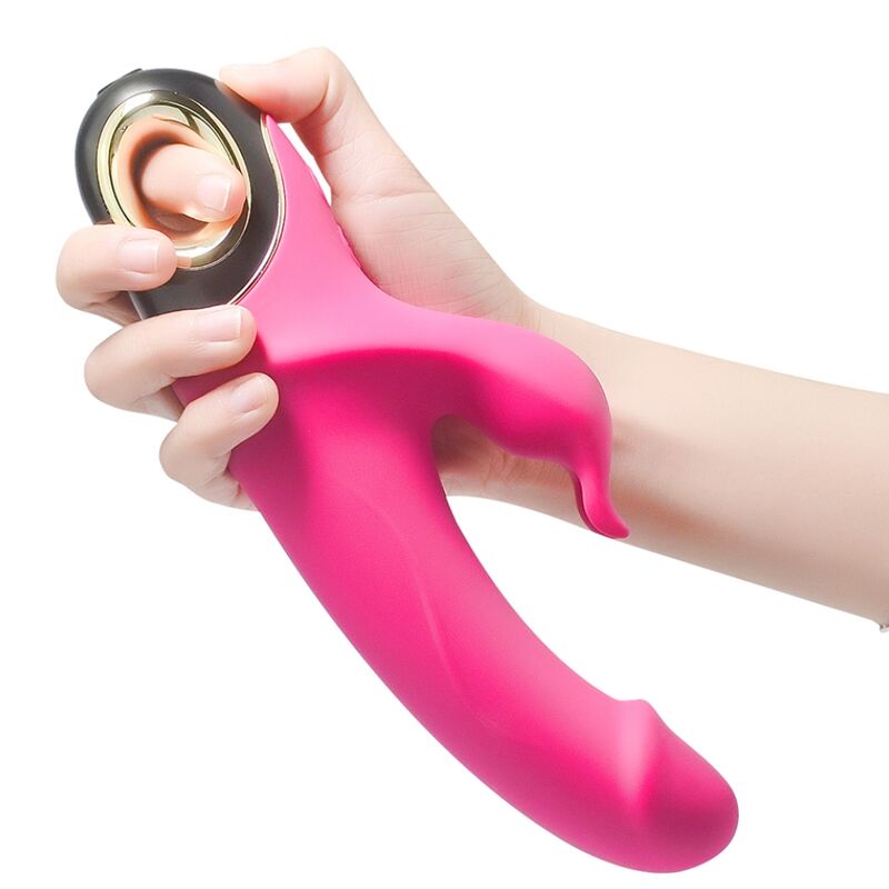 ARMONY - METEROR DILDO VIBRADOR RABBIT ROTADOR FUCSIA - OMerotics