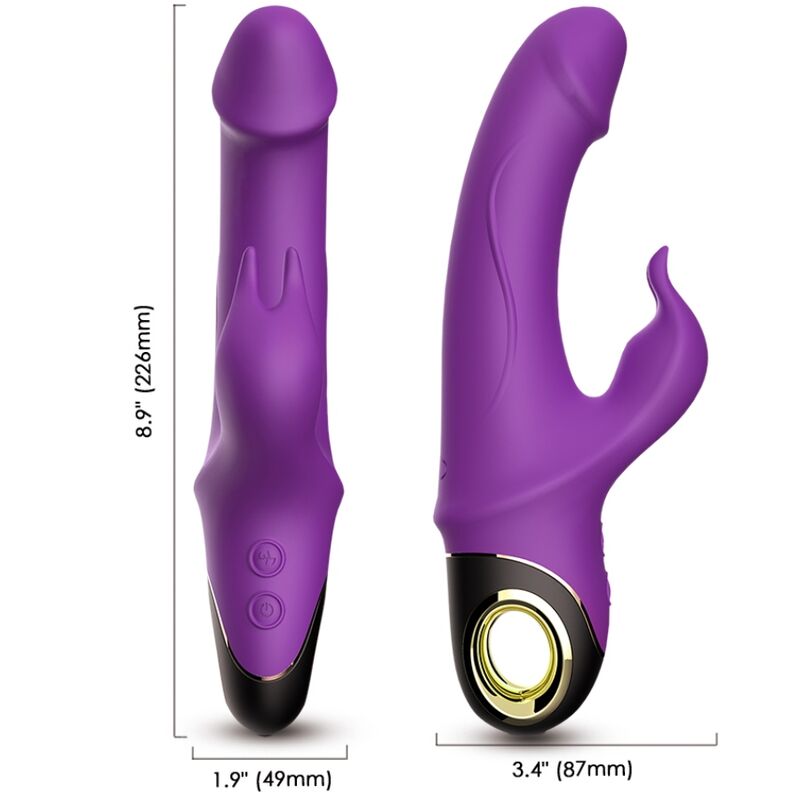 ARMONY - METEOR RABBIT VIBRATOR DILDO PURPLE