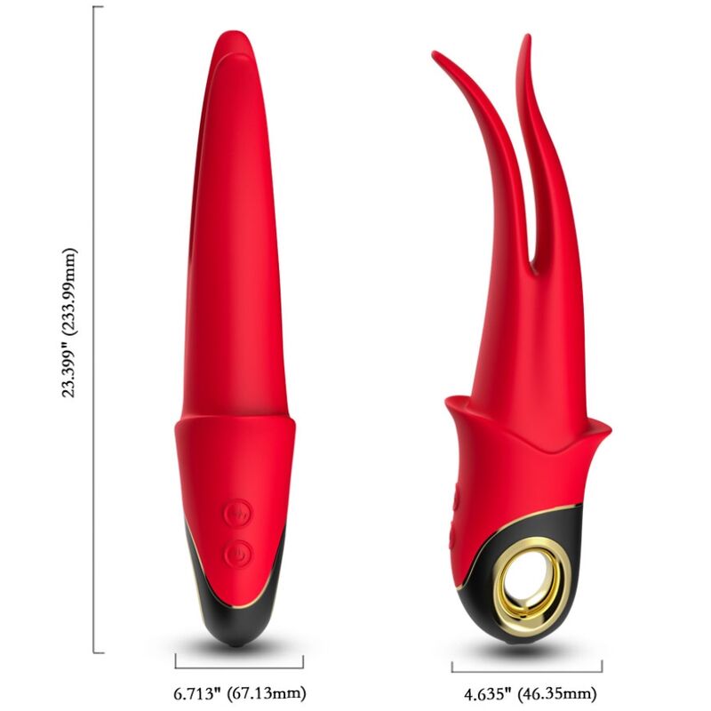 ARMONY - SHADOW VIBRADOR PINZA ROJO - OMerotics