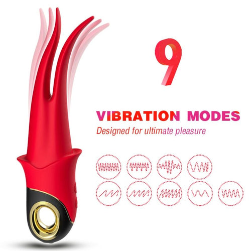 ARMONY - SHADOW VIBRADOR PINZA ROJO - OMerotics