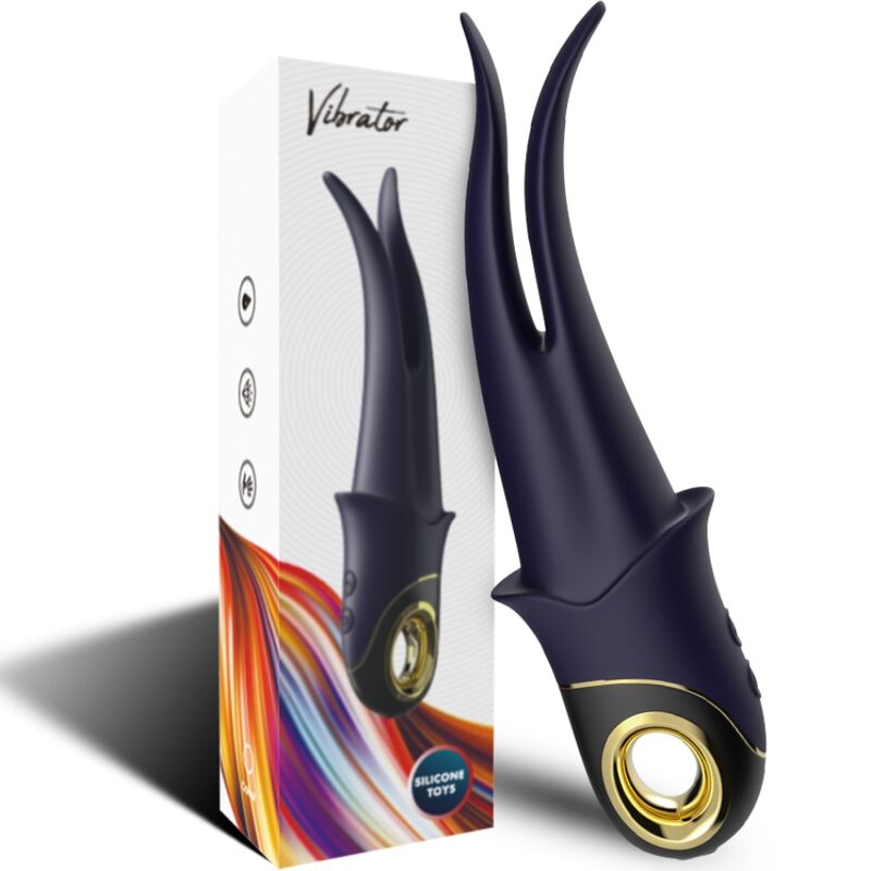 ARMONY - SHADOW VIBRADOR PINZA AZUL OSCURO - OMerotics