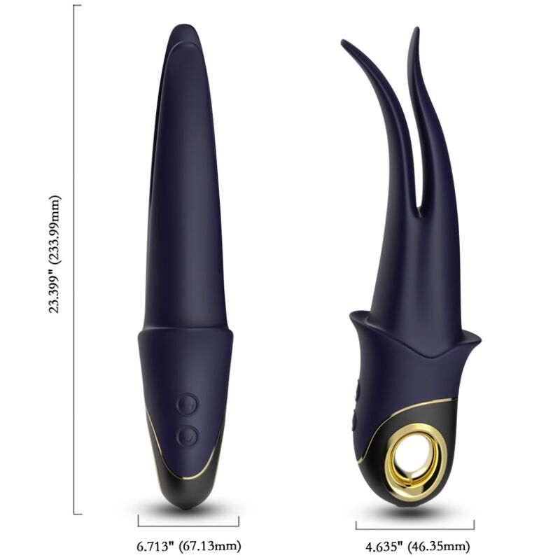 ARMONY - SHADOW VIBRADOR PINZA AZUL OSCURO - OMerotics