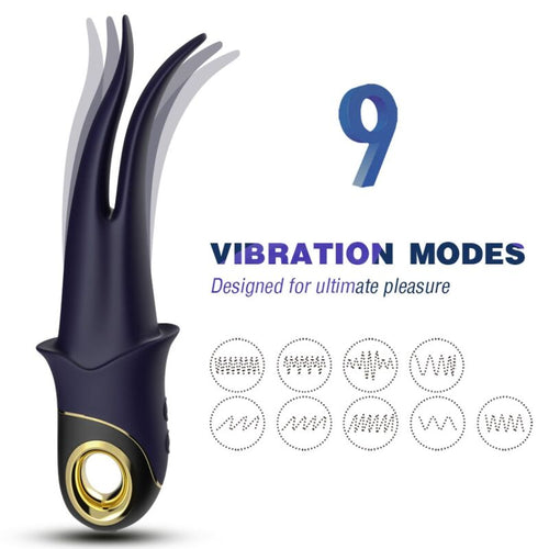 ARMONY - SHADOW VIBRADOR PINZA AZUL OSCURO - OMerotics
