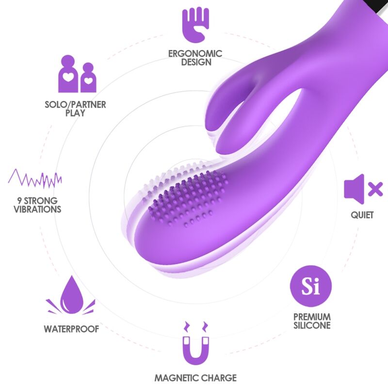 ARMONY - VIBRADOR RABBIT VIOLETA - OMerotics