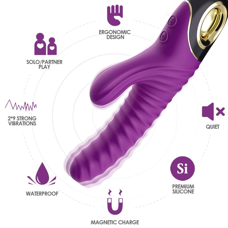 ARMONY - ETERNITY VIBRADOR SILICONA VIOLETA - OMerotics