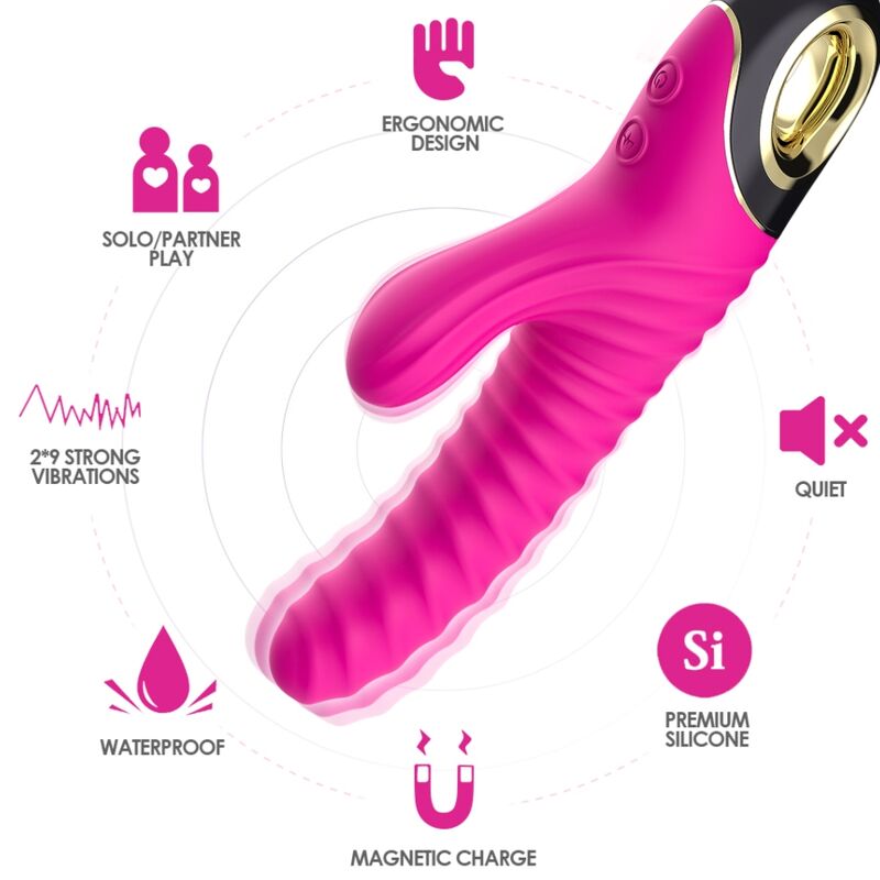 ARMONY - ETERNITY VIBRADOR SILICONA FUCSIA - OMerotics