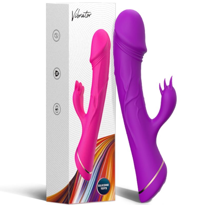 ARMONY - DILDO VIBRADOR RABBIT SILICONA VIOLETA - OMerotics