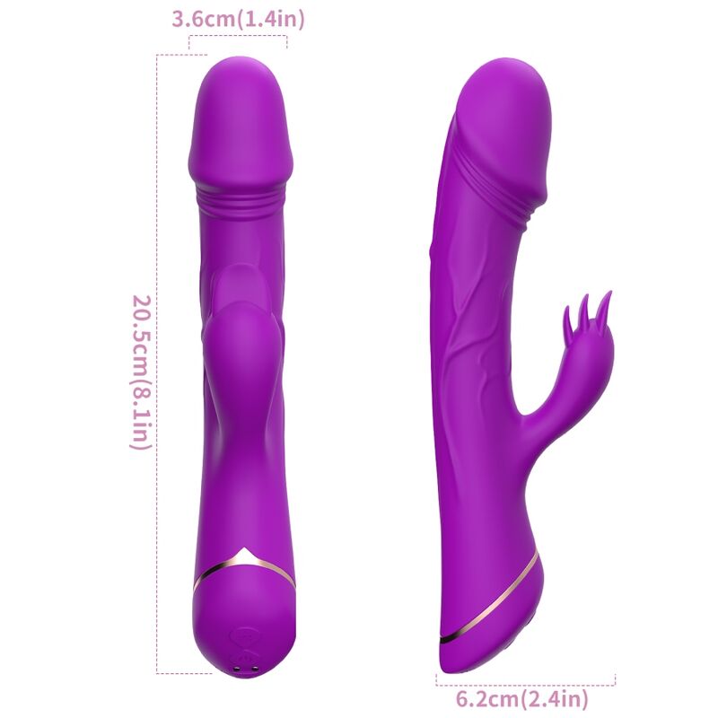 ARMONY - DILDO VIBRADOR RABBIT SILICONA VIOLETA - OMerotics