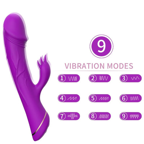 ARMONY - DILDO VIBRADOR RABBIT SILICONA VIOLETA - OMerotics