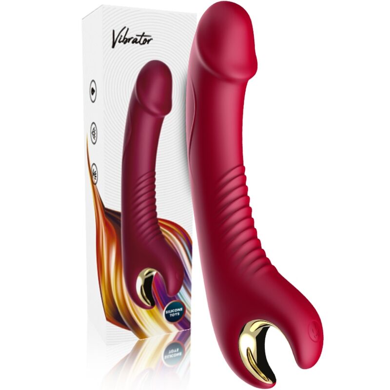 ARMONY - PRINCE DILDO VIBRADOR & ROTADOR ROJO - OMerotics