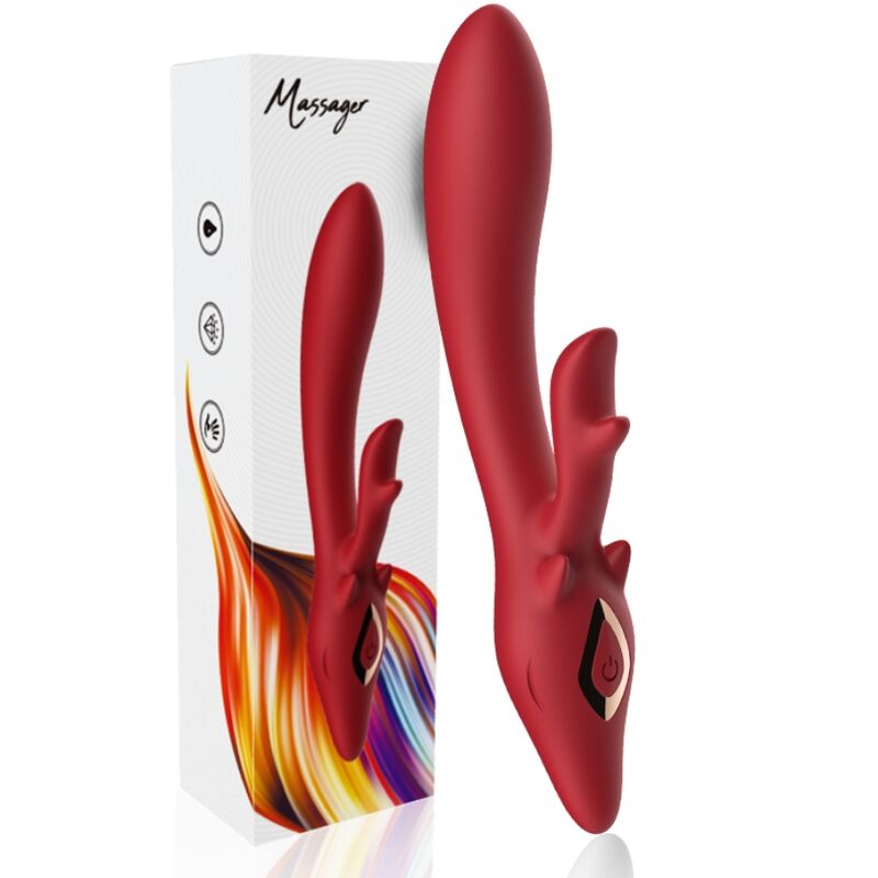 ARMONY - ELK VIBRADOR RABBIT CURVO RED - OMerotics