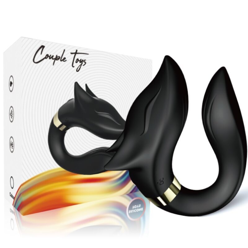 ARMONY - FOX REMOTE CONTROL COUPLE VIBRATOR BLACK