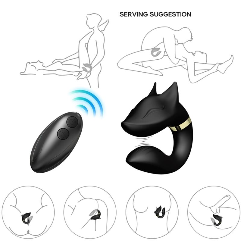 ARMONY - FOX REMOTE CONTROL COUPLE VIBRATOR BLACK