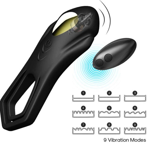 ARMONY - ROADSTER ANILLO VIBRADOR DOBLE CONTROL REMOTO NEGRO - OMerotics